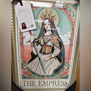 Sacred Warrior Art Print with Gold Frame